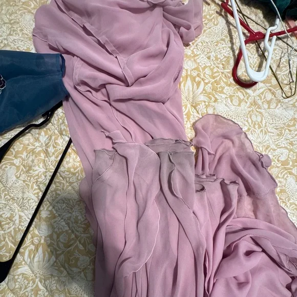 Mango ruffle pink dress - Picture 6 of 9